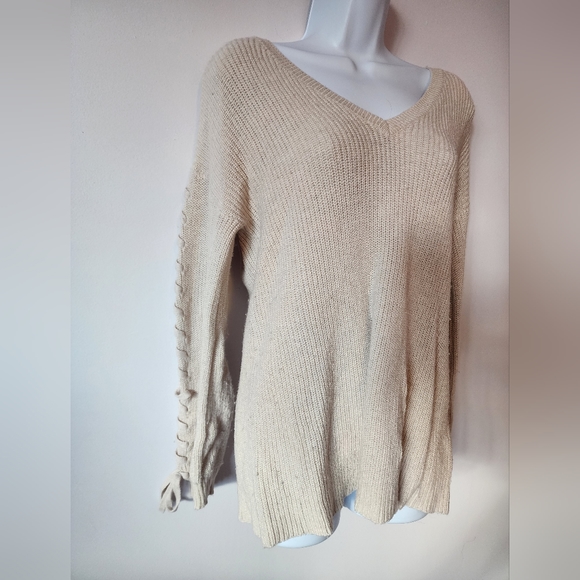 Cream American Eagle Sweater - Picture 3 of 3